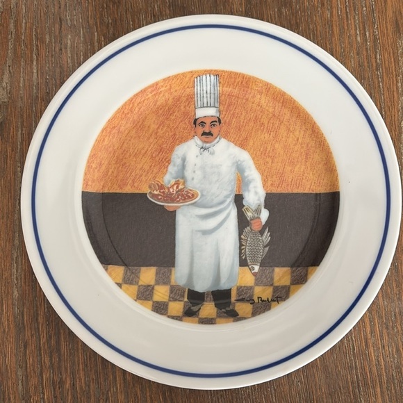 Williams Sonoma Chef Series Guy Buffet set of 6  Dessert/Salad Plate (60F) - Picture 4 of 14